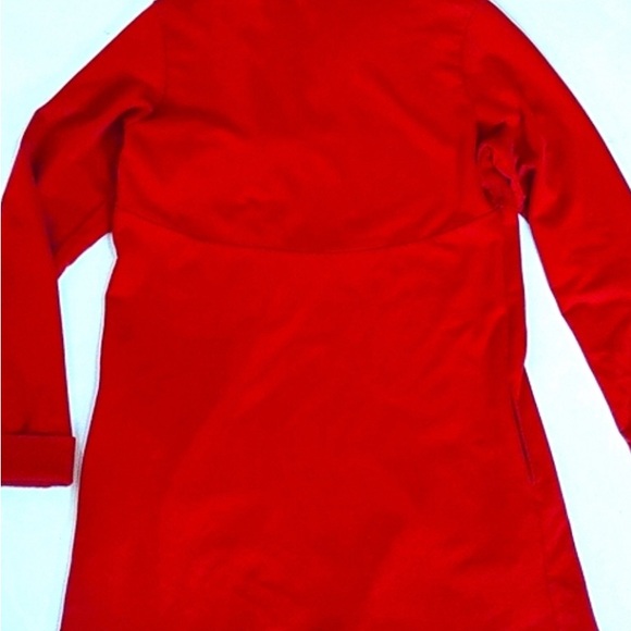 Vintage Lucky Brand Maroon Trench Coat Toggle Button Cardigan, M - Picture 10 of 12